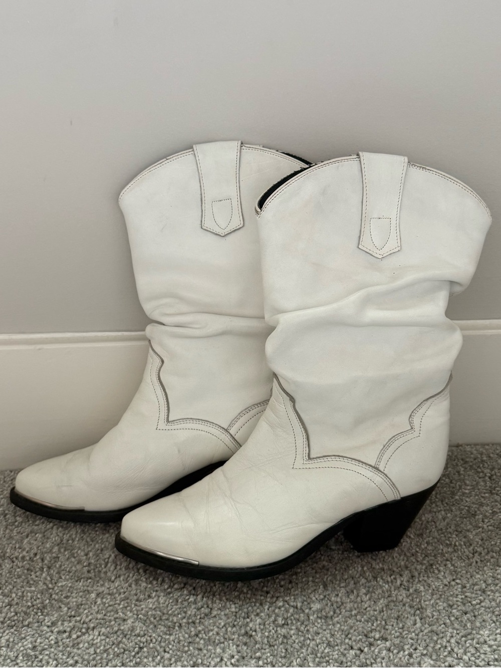 Dingo White Women's Mid-Calf Western Boots